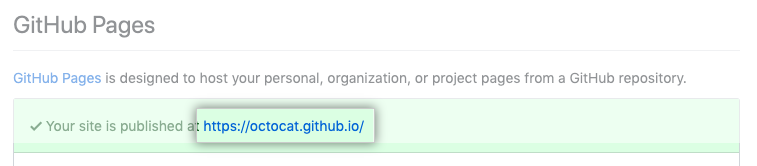 URL Deiner veröffentlichten Website