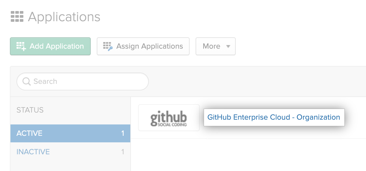 GitHub Enterprise Cloud application in Okta