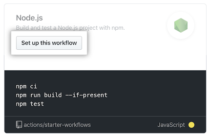 Node.js template recommendations