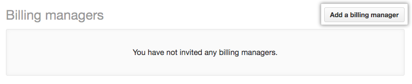 Invite billing manager