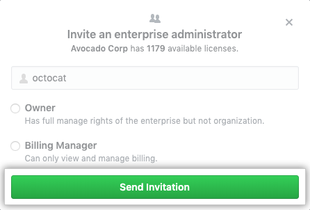 Botón Send invitation (Enviar invitación)