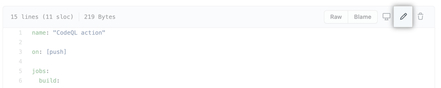 Edit workflow file button