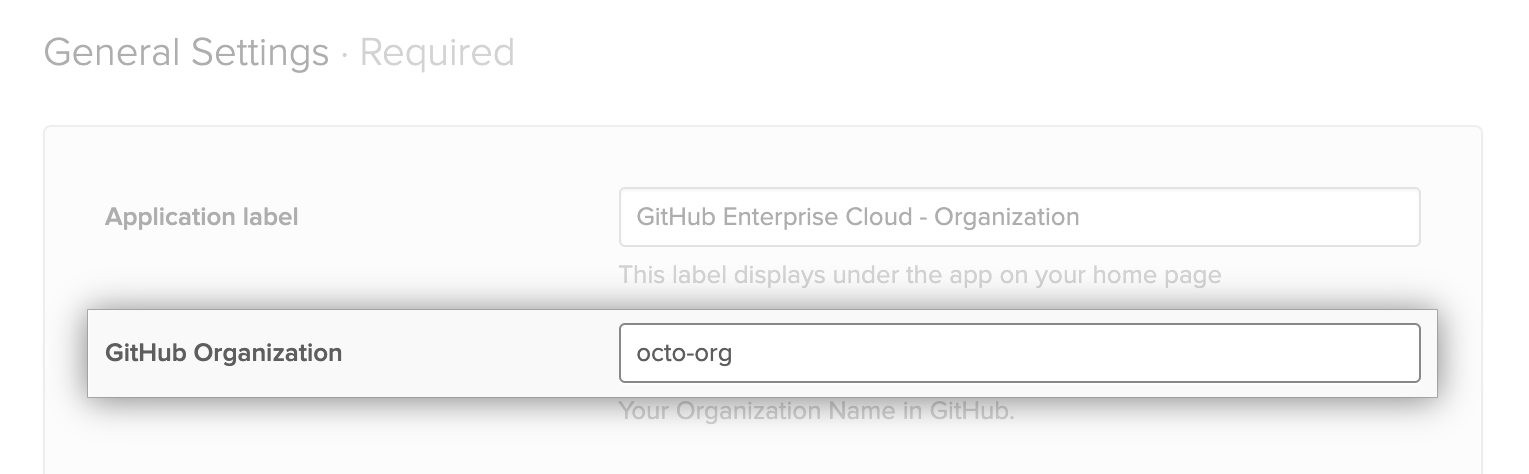 Type GitHub organization name