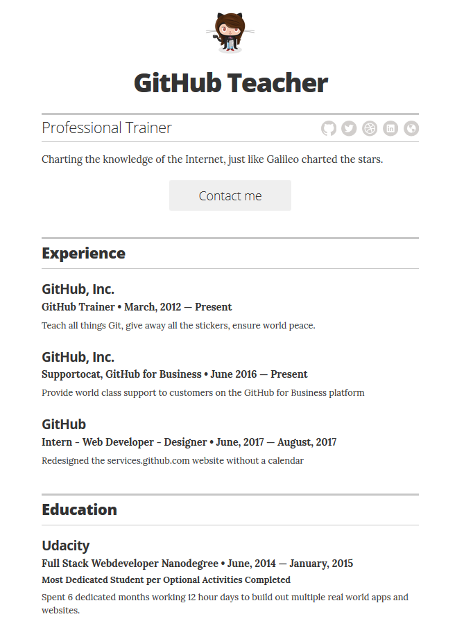 resume