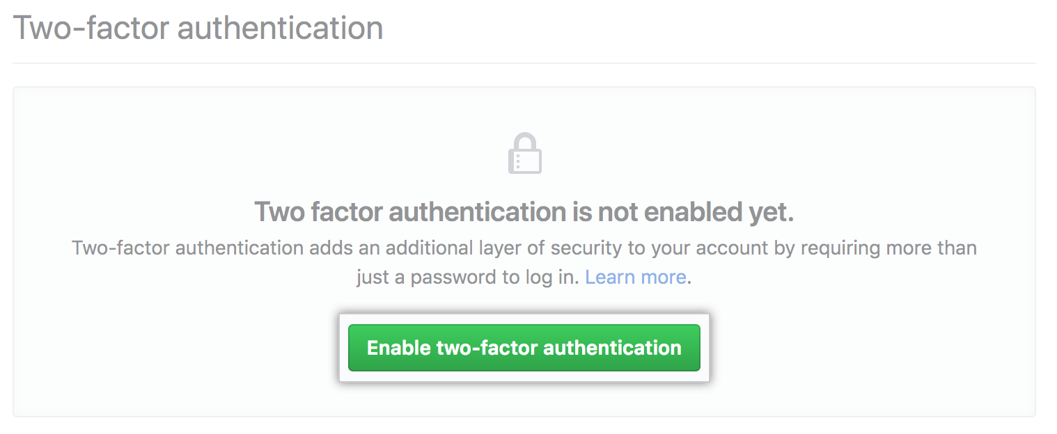 Habilitar la opción de autenticación bifactorial
