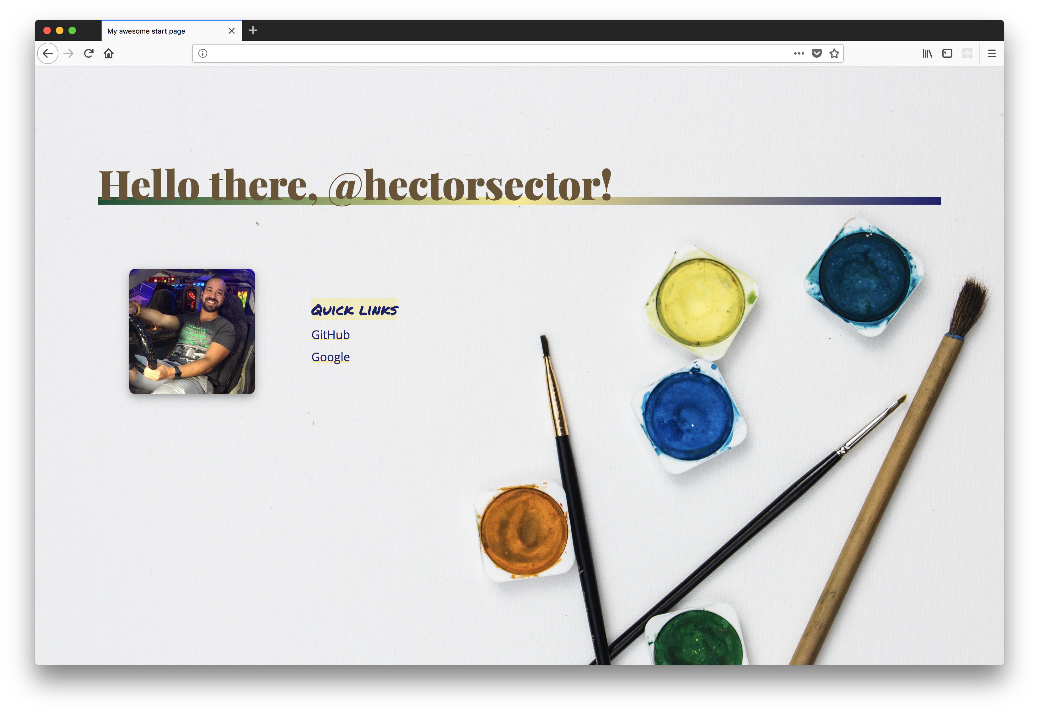 a custom website