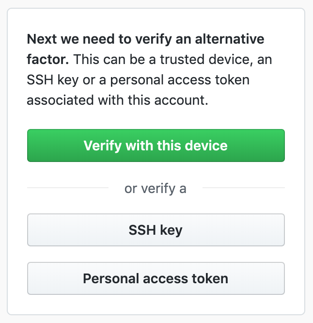 Alternative verification buttons