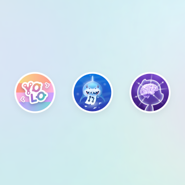 Three GitHub achievement badges