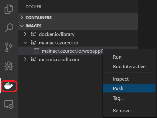 Push image
