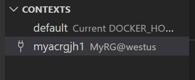 ACI in contexts pane