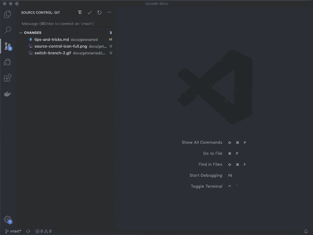 git stage all