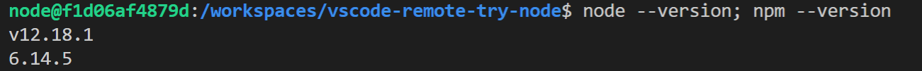 Node.js version check