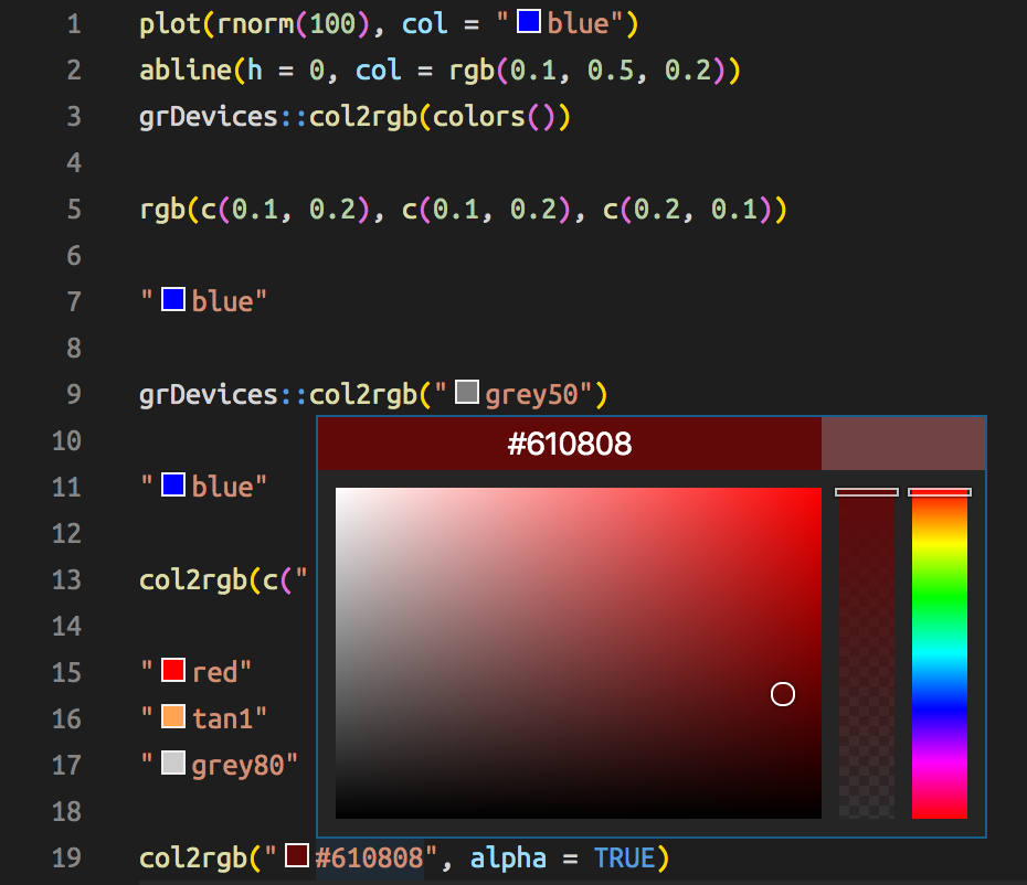 Document color