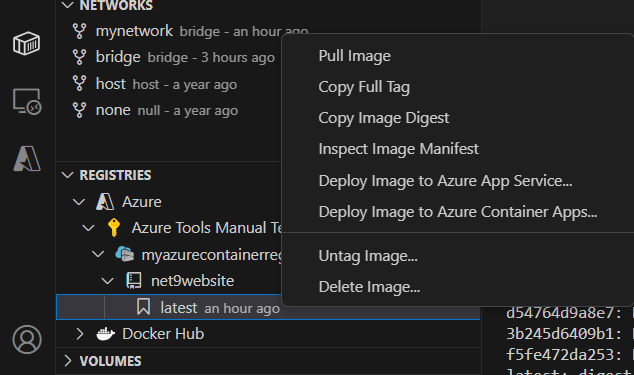 Azure Container Registry content