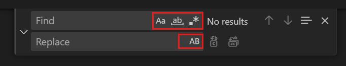 Advanced Find and Replace Options